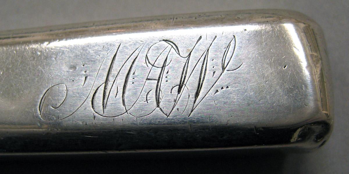 1968.0173.001 Silver Knife engraving