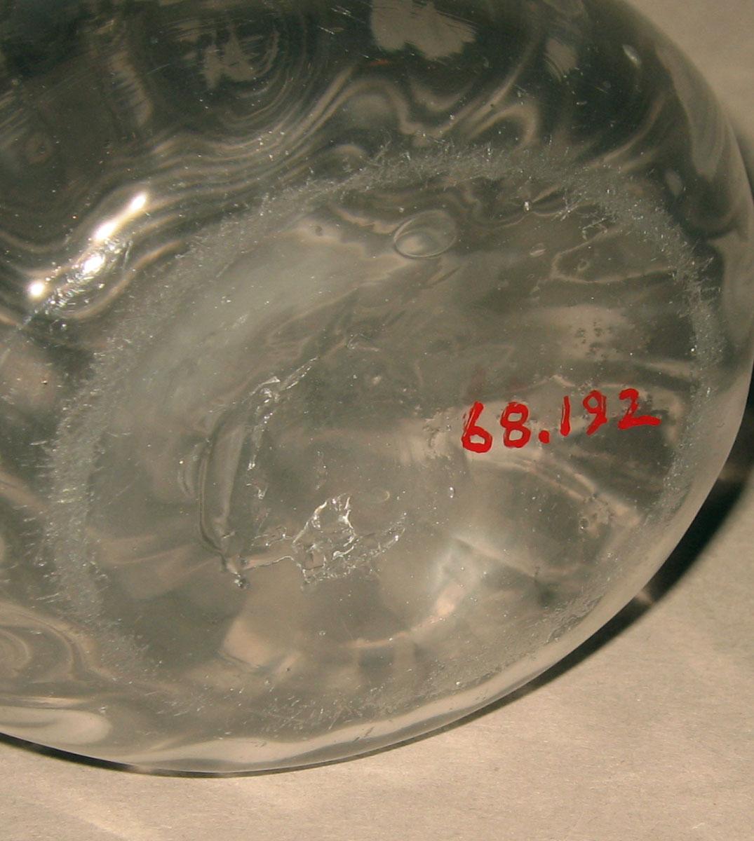 1968.0192 Glass Flask (underside)