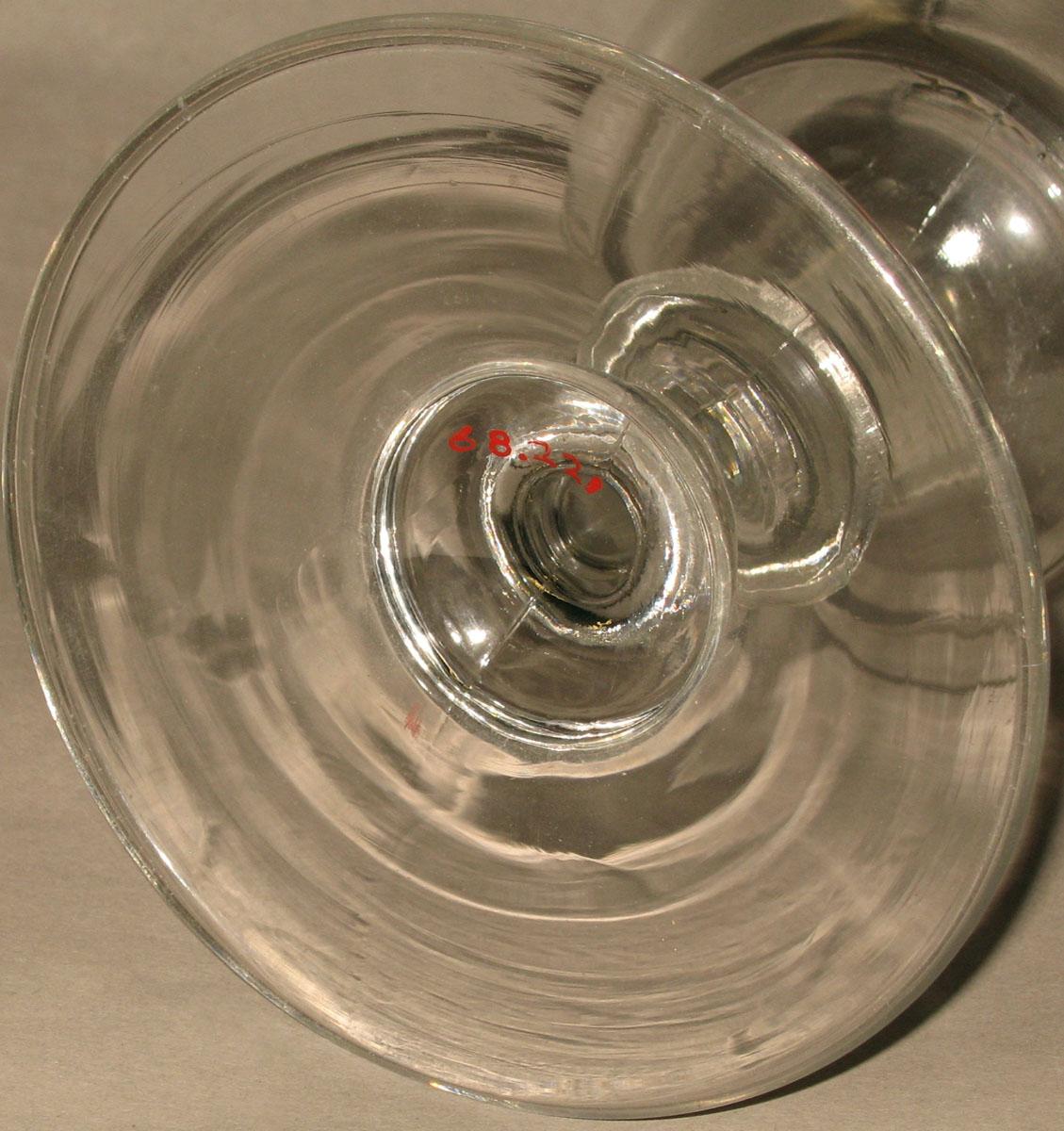 1968.0221 Glass goblet (underside)