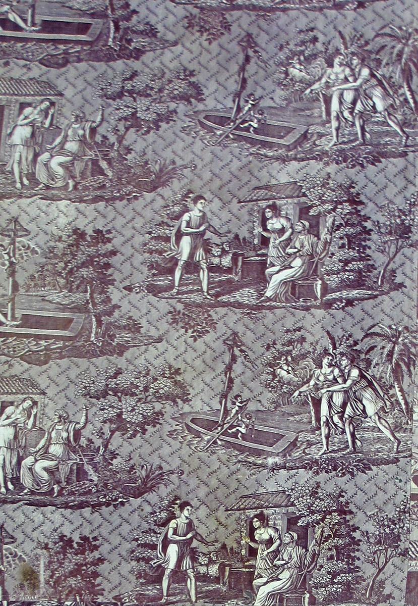 T2161 Textile, printed design repeat