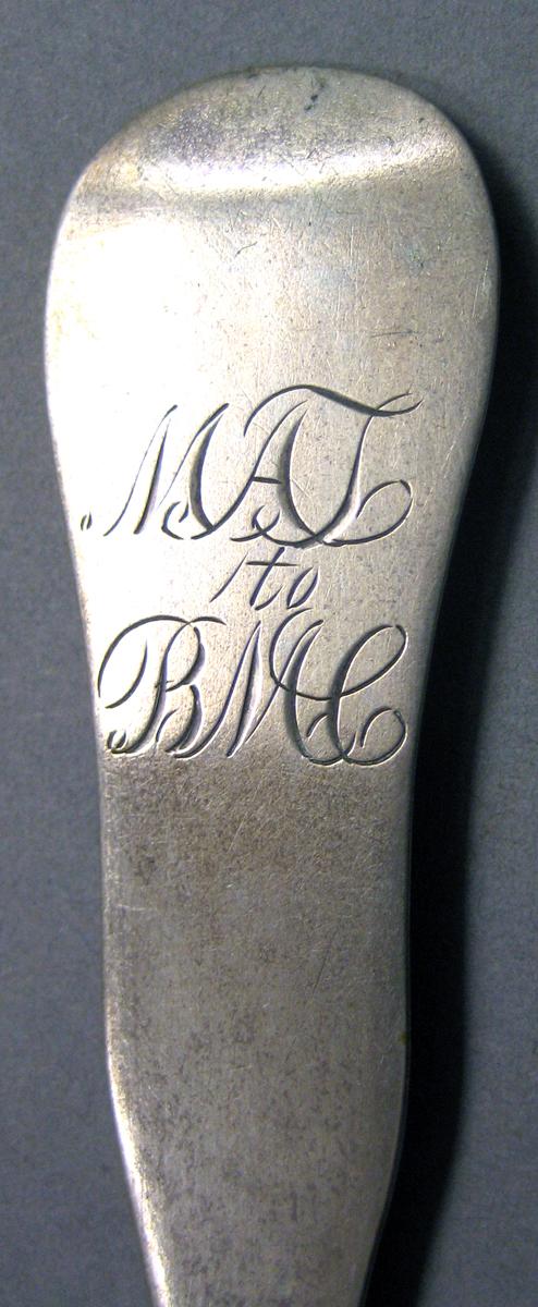 1968.0270 Silver Ladle engraving