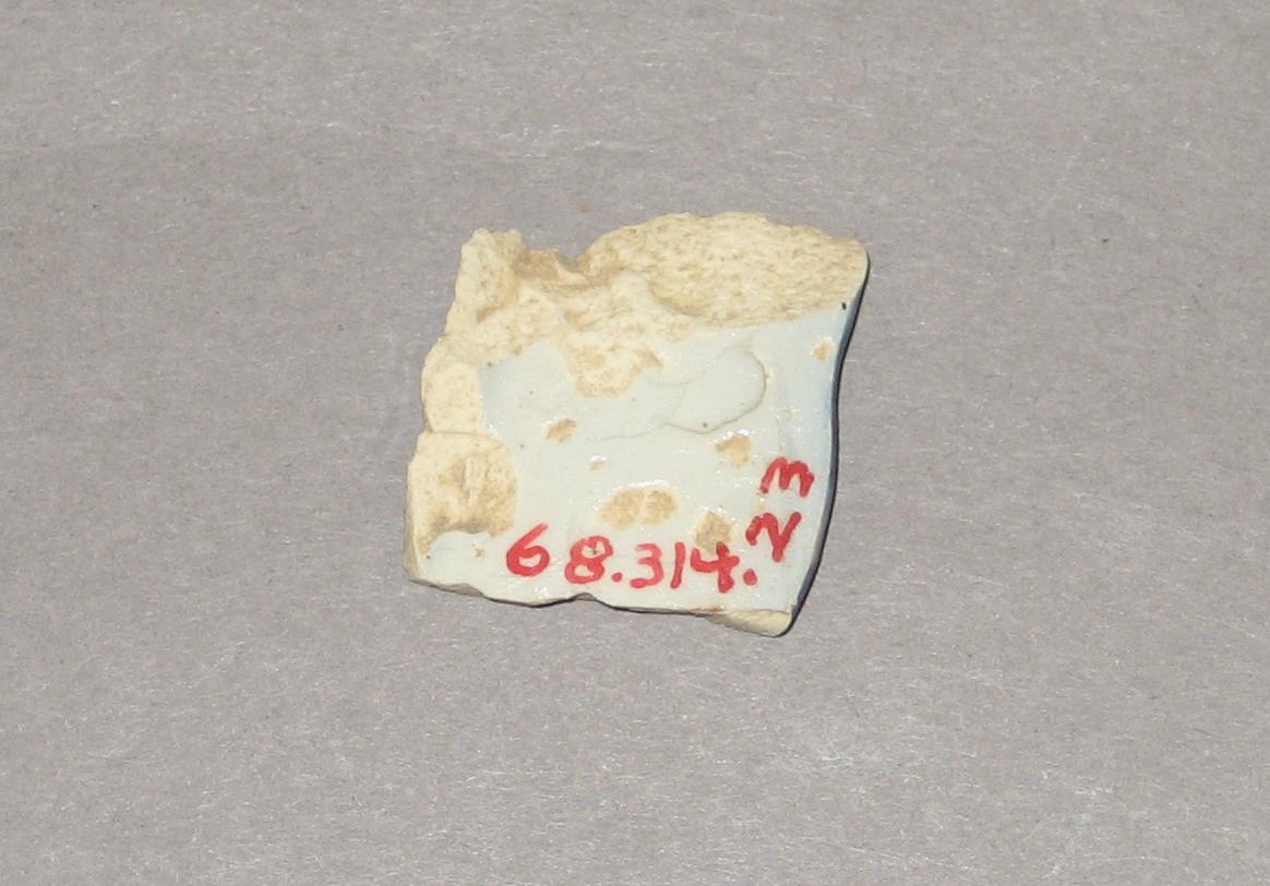 1968.0314.023 Earthenware (pearlware) fragment-underside
