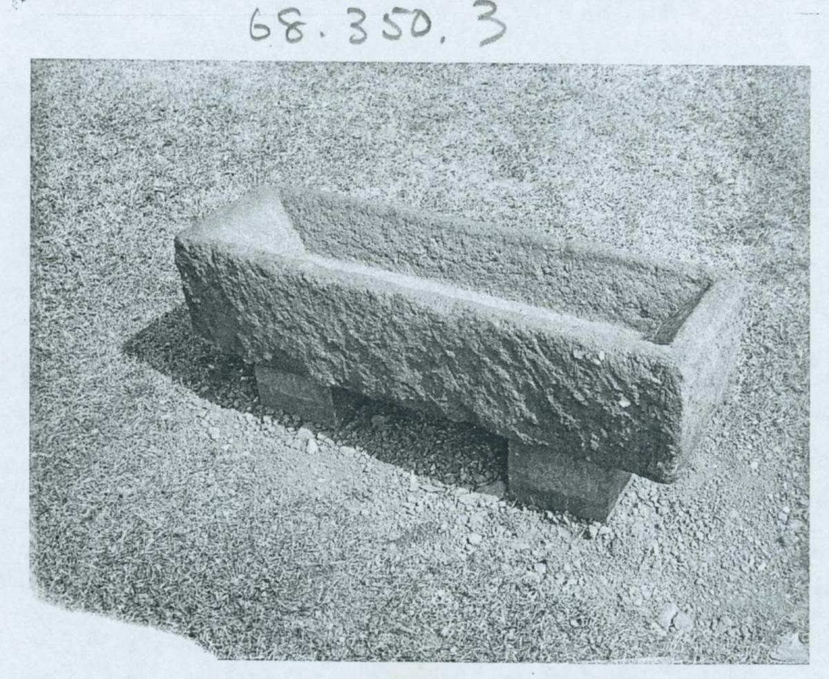 1968.0350.003 Stone, Pig Trough