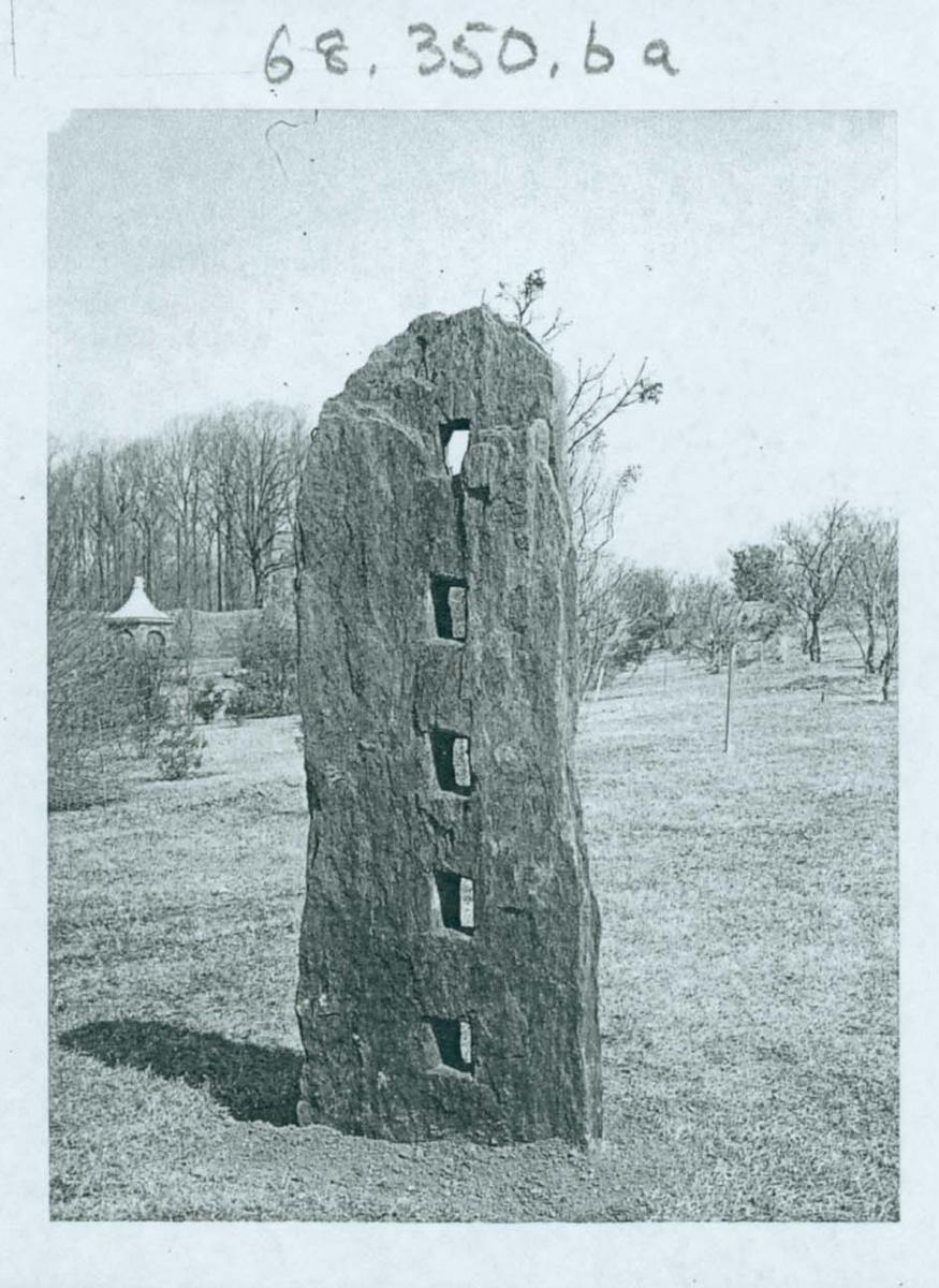 1968.0350.006 A Stone gate post (view 2)