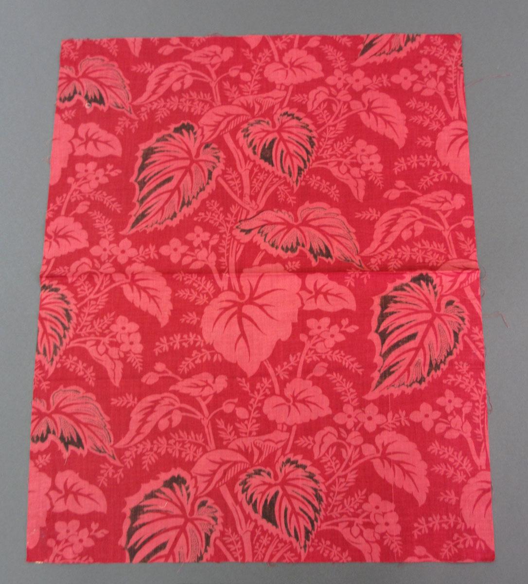 1968.0368 Textile, printed reverse