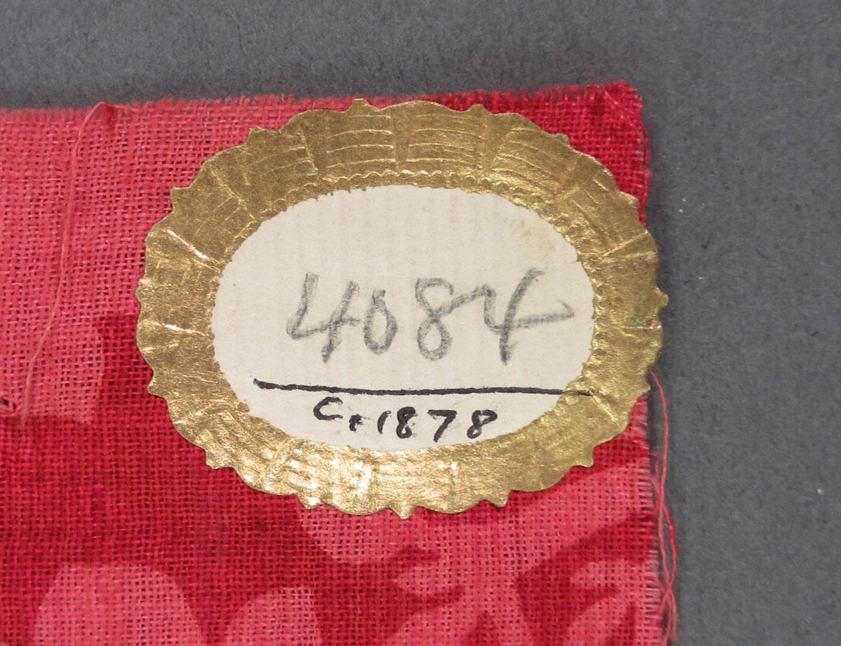 1968.0368 Textile, printed label