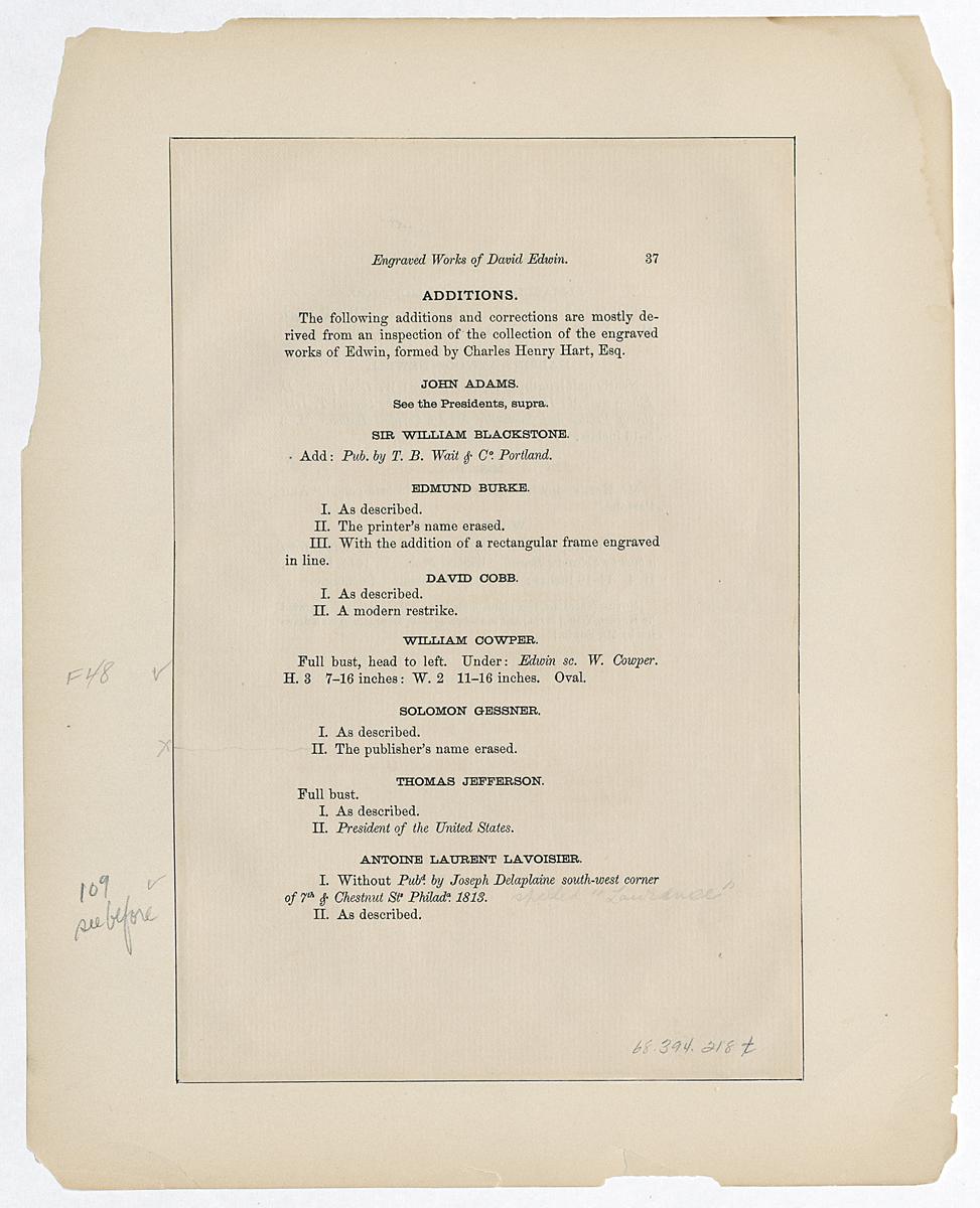 1968.0394.218 S Catalogue Verso