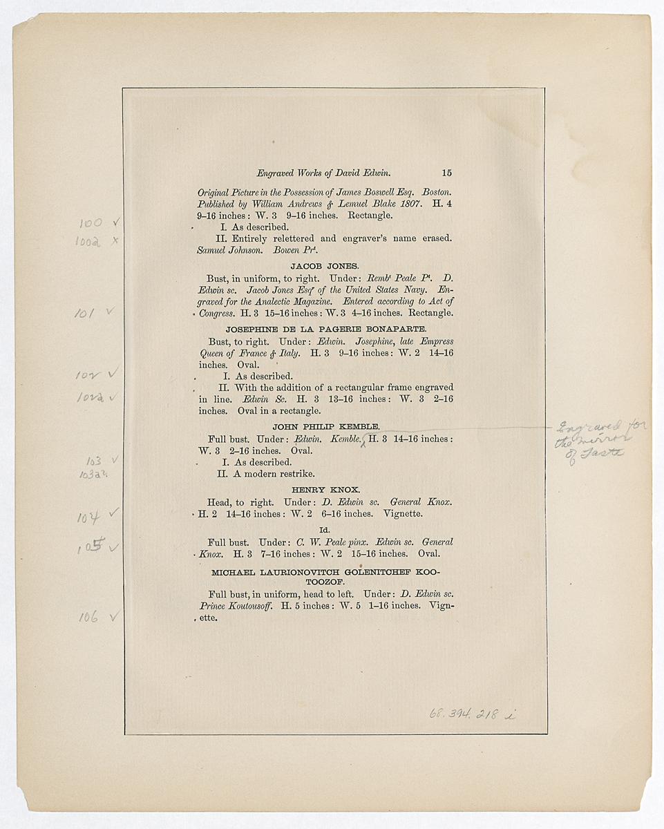 1968.0394.218 H Catalogue Verso
