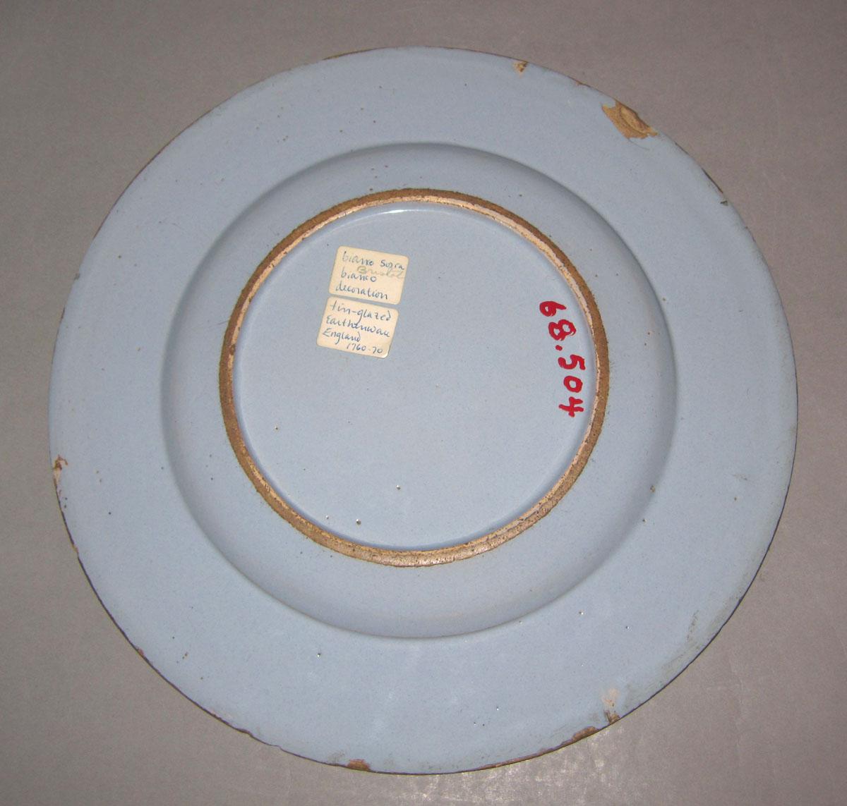 1968.0504 Delftware plate underside