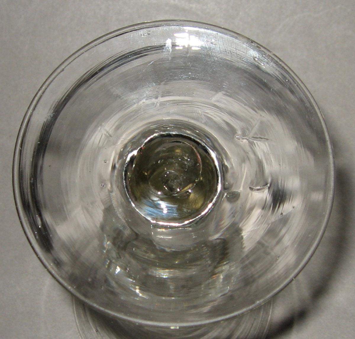1968.0523 Nonlead glass wine glass (underside)