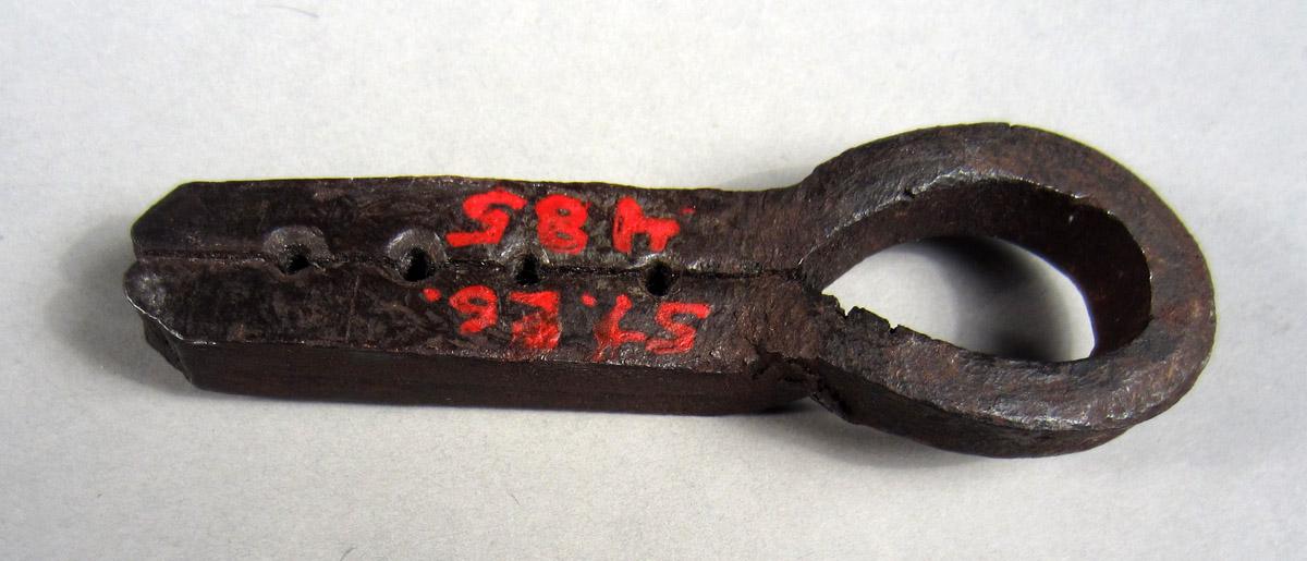 1957.0026.485 Header, nail and rivet, View 1