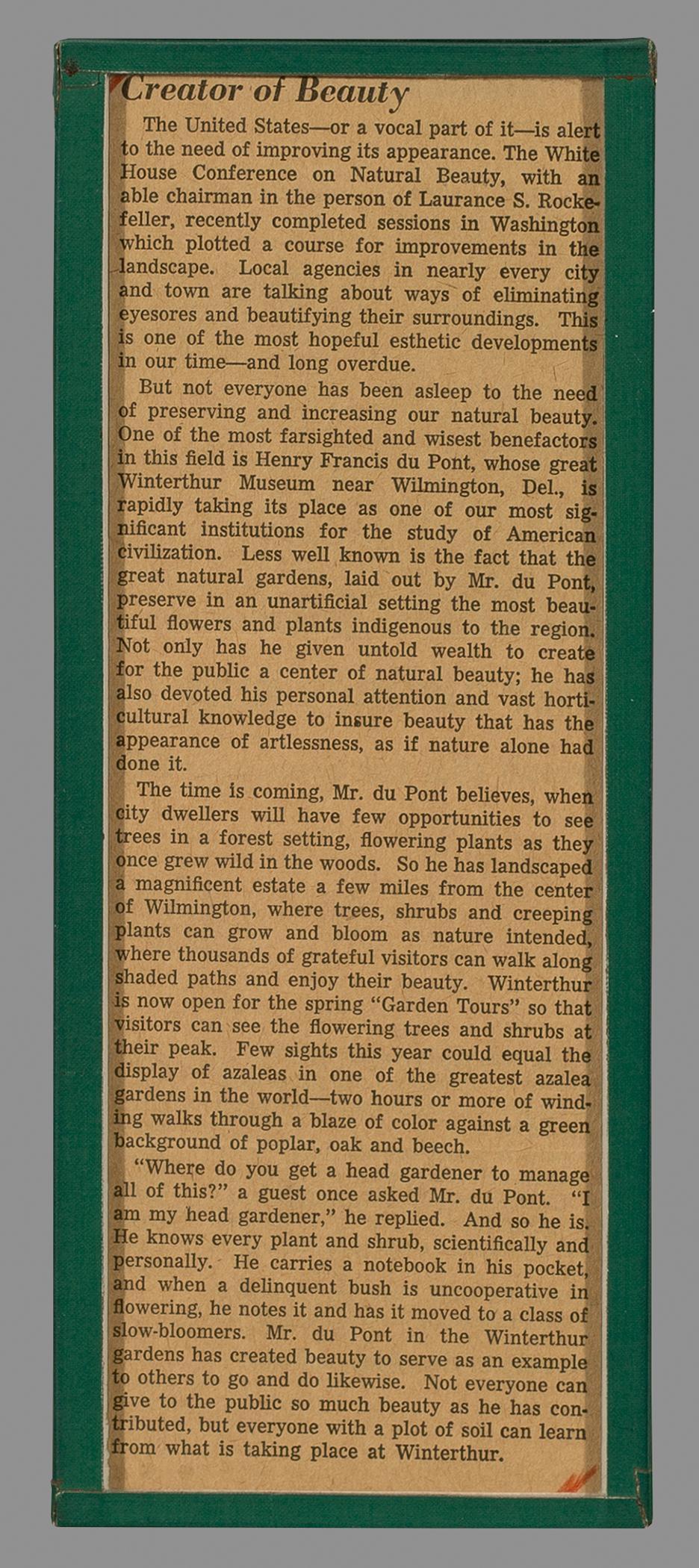 1968.0703 Newspaper clipping, view 1