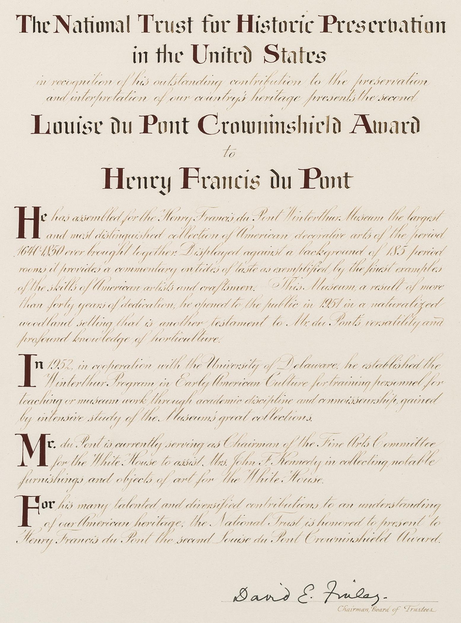 1968.0710 Certificate, detail 1