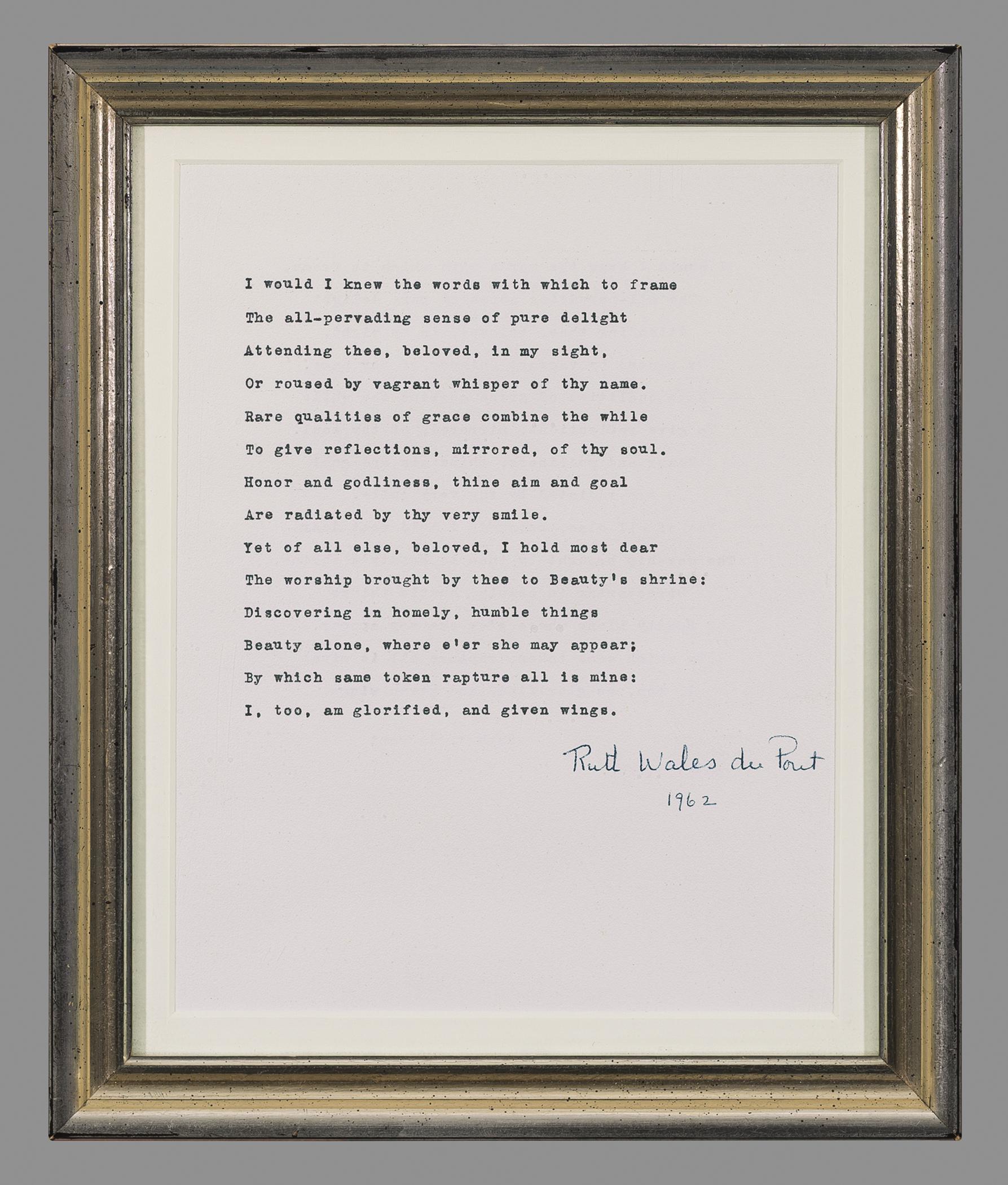 1968.0711 A Sonnet, B Frame, view 1