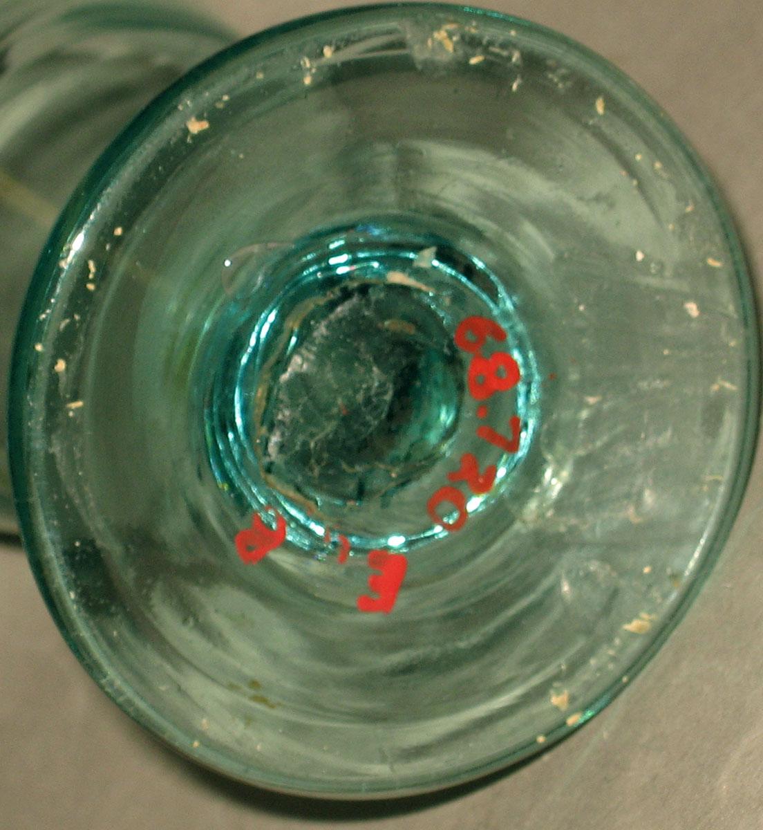 1968.0720 Nonlead glass wineglass (underside)