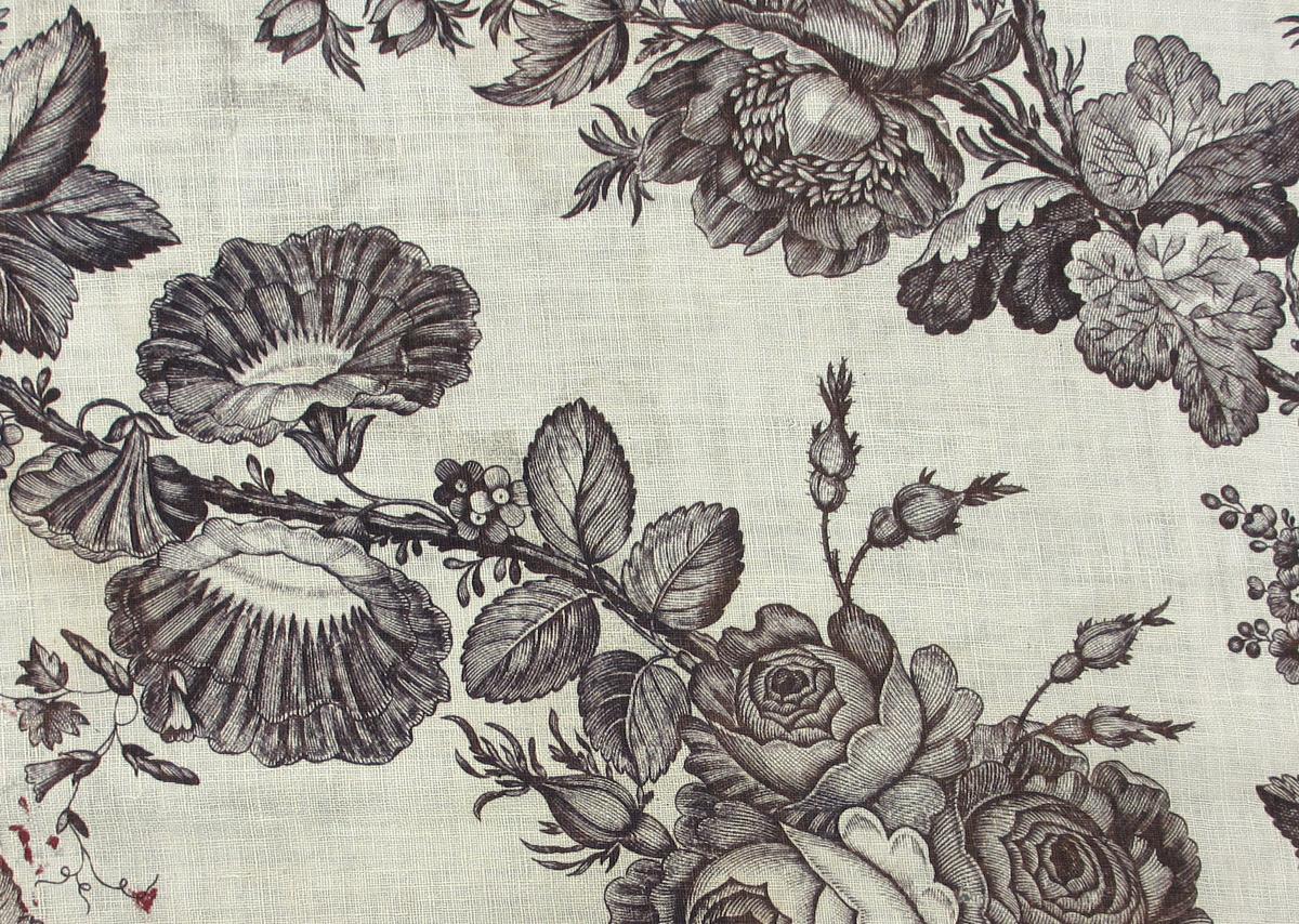 1957.0078 Textile, printed, detail