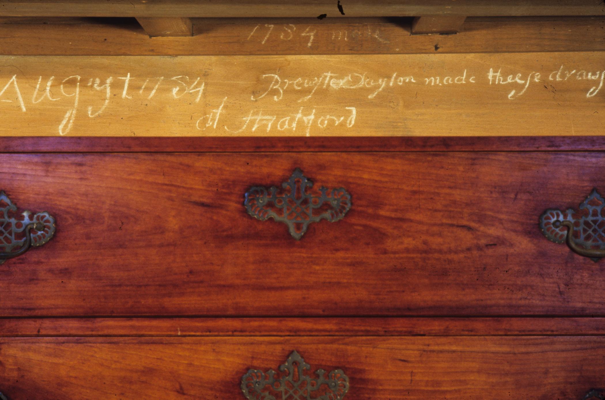 1968.0772 Chest of Drawers, High Chest, Detail 5