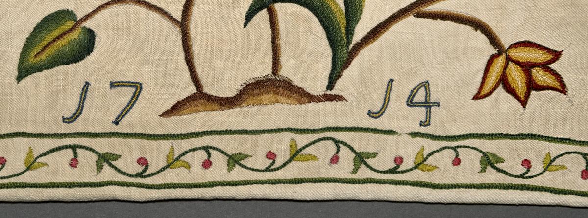 1969.0002 A Embroidery Picture, Bottom Detail 4