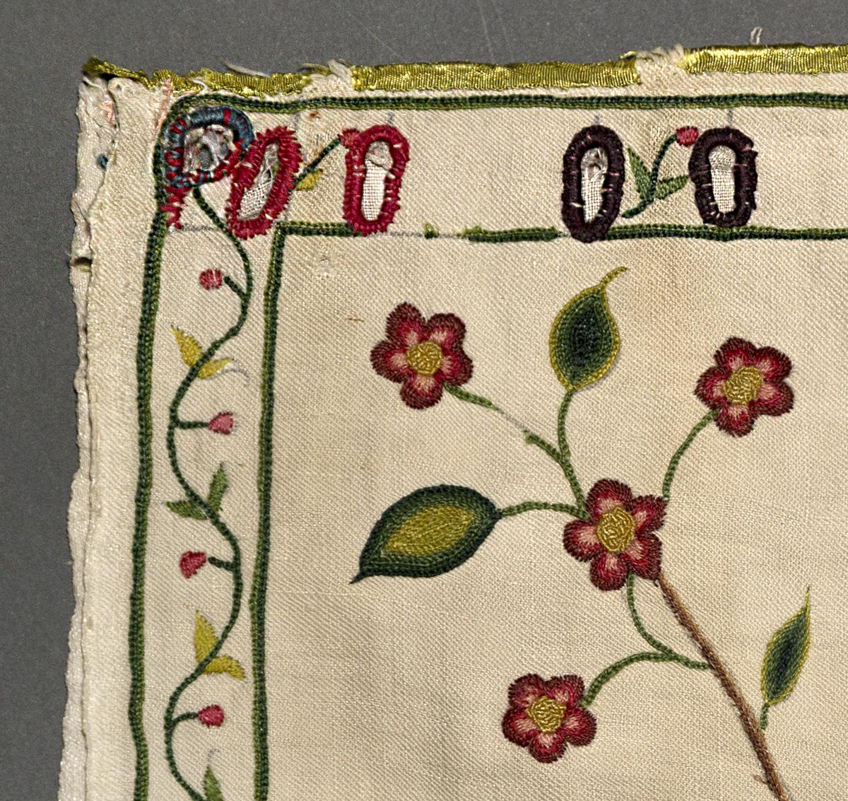 1969.0002 A Embroidery Picture, Top Detail