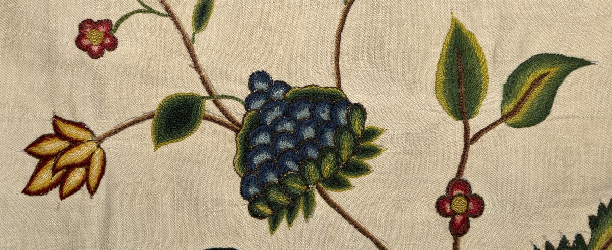 1969.0002 A Embroidery Picture, Top Detail 4