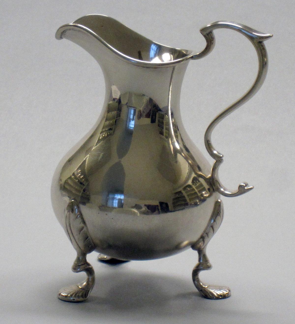 1969.0013 Silver Cream Pot side 1