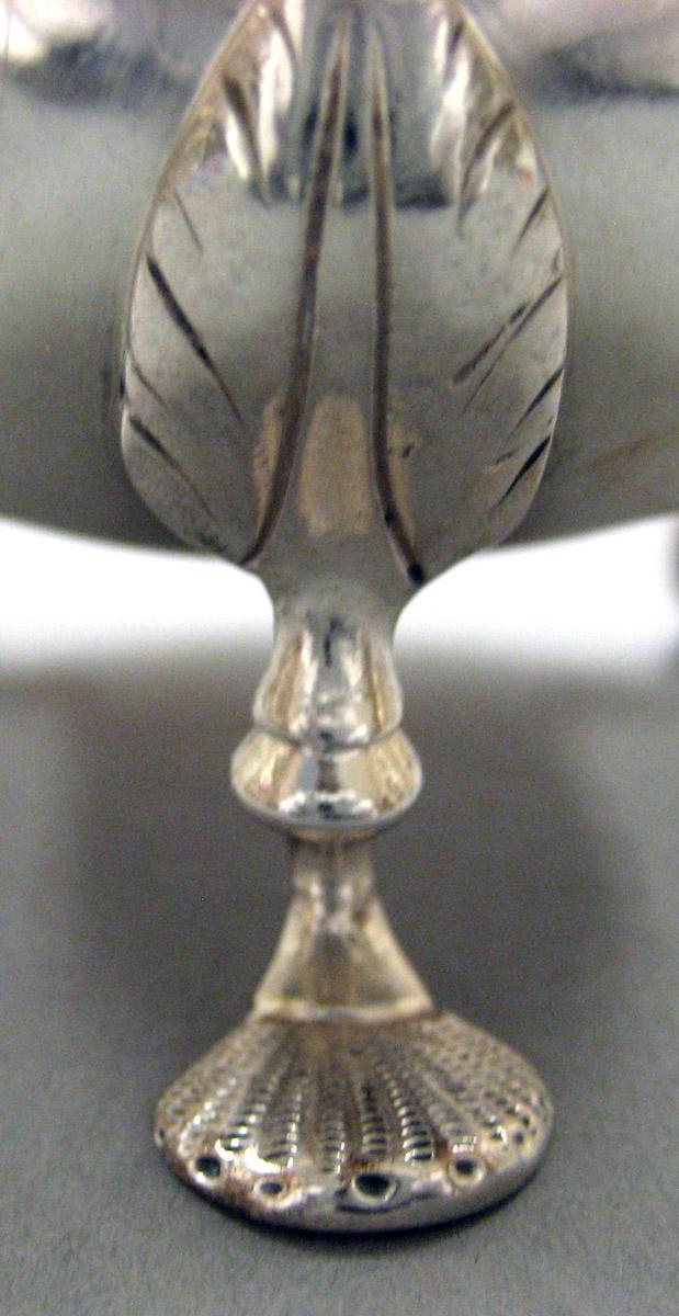 1969.0013 Silver Cream Pot leg detail