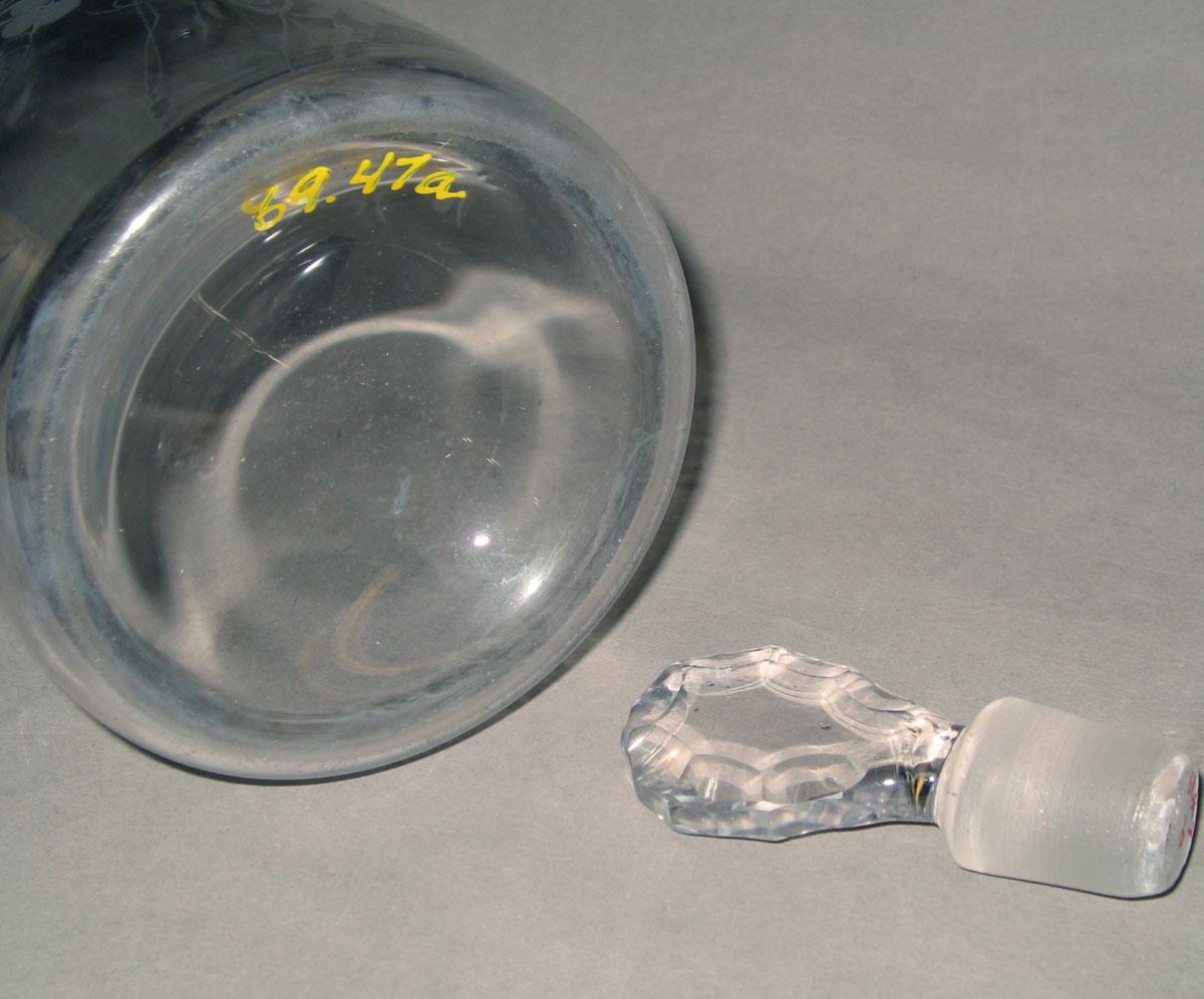 1969.0047 A, B Glass decanter (detail)