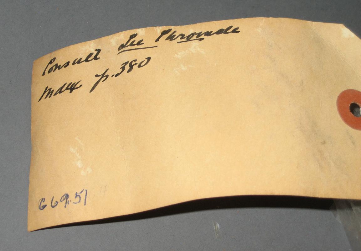 1969.0051 Brick (tag, underside)
