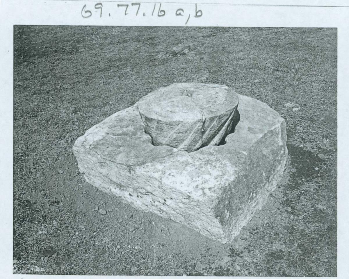 1969.0077.016 A, B Stone, Cider stone and cone