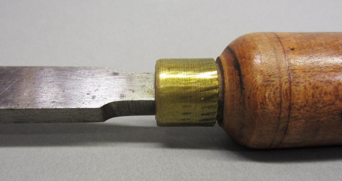 1969.0108 Turning chisel, ferrule detail