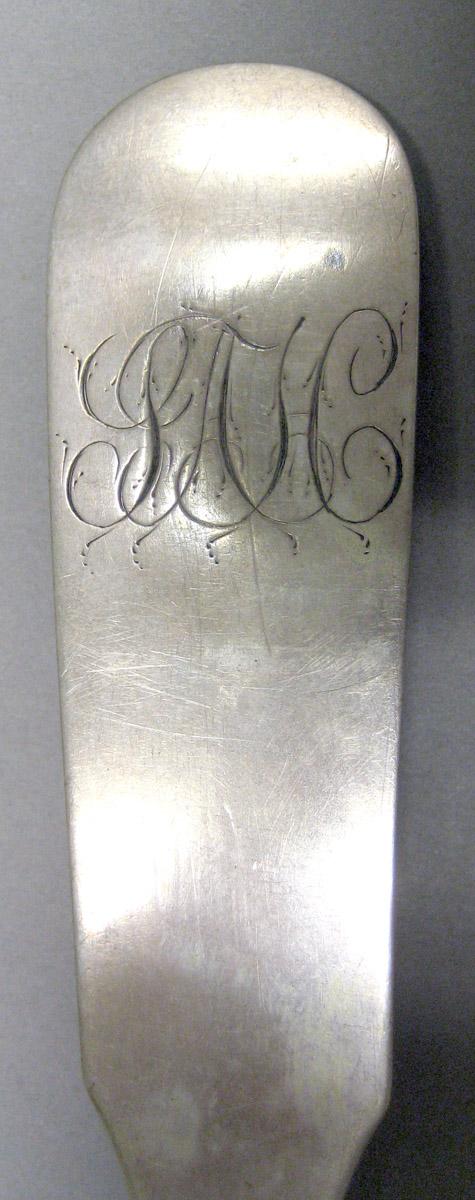 1969.0131 Tablespoon engraving upper surface