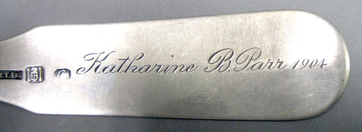 1969.0131 Tablespoon engraving underside