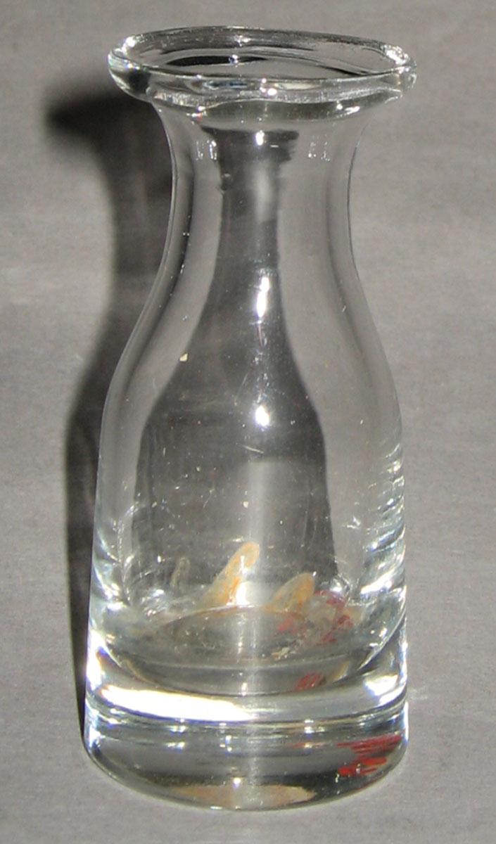 1969.0138.001 Lead glass miniature vase