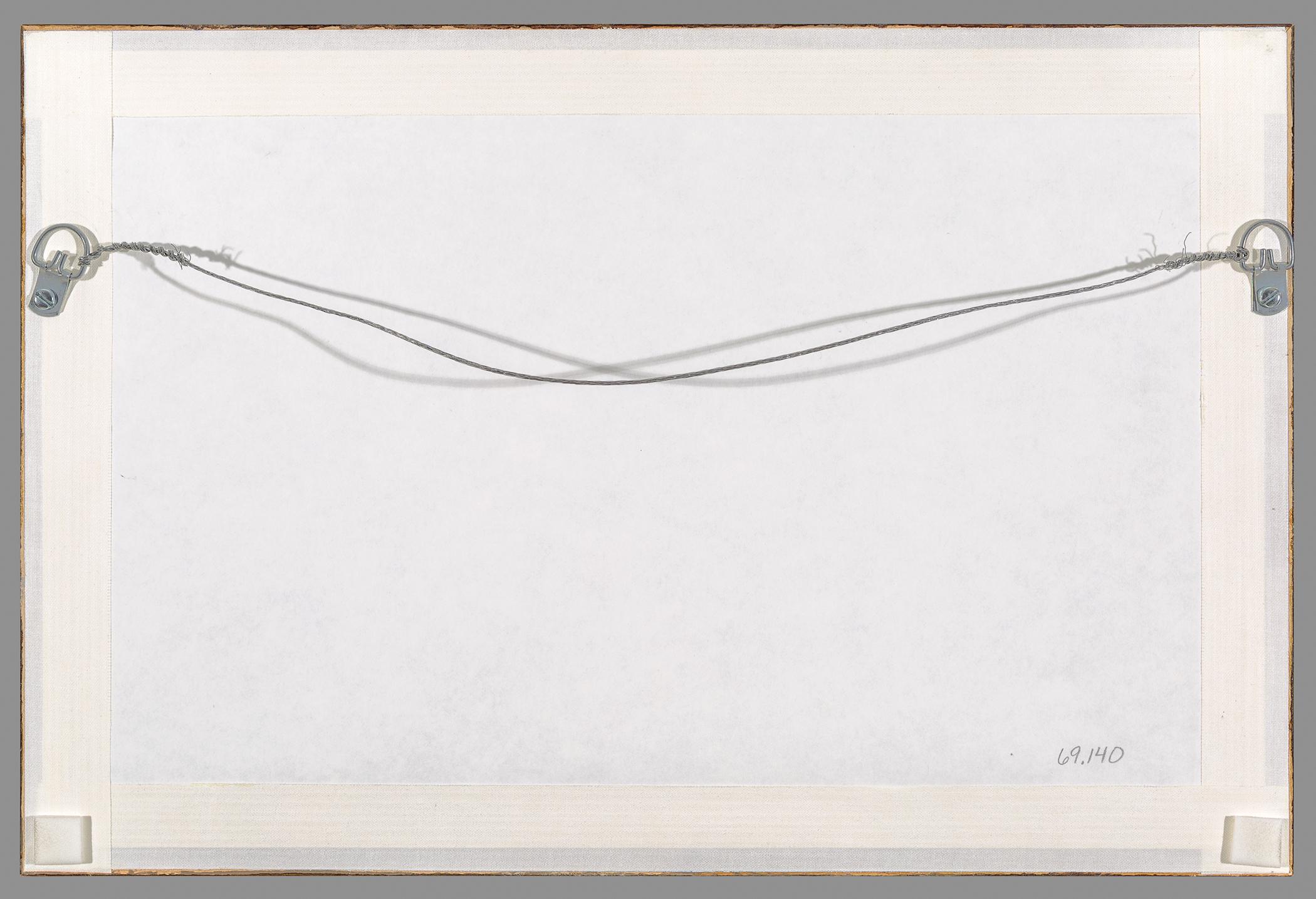 1969.0140 Fraktur, view 2, frame, reverse