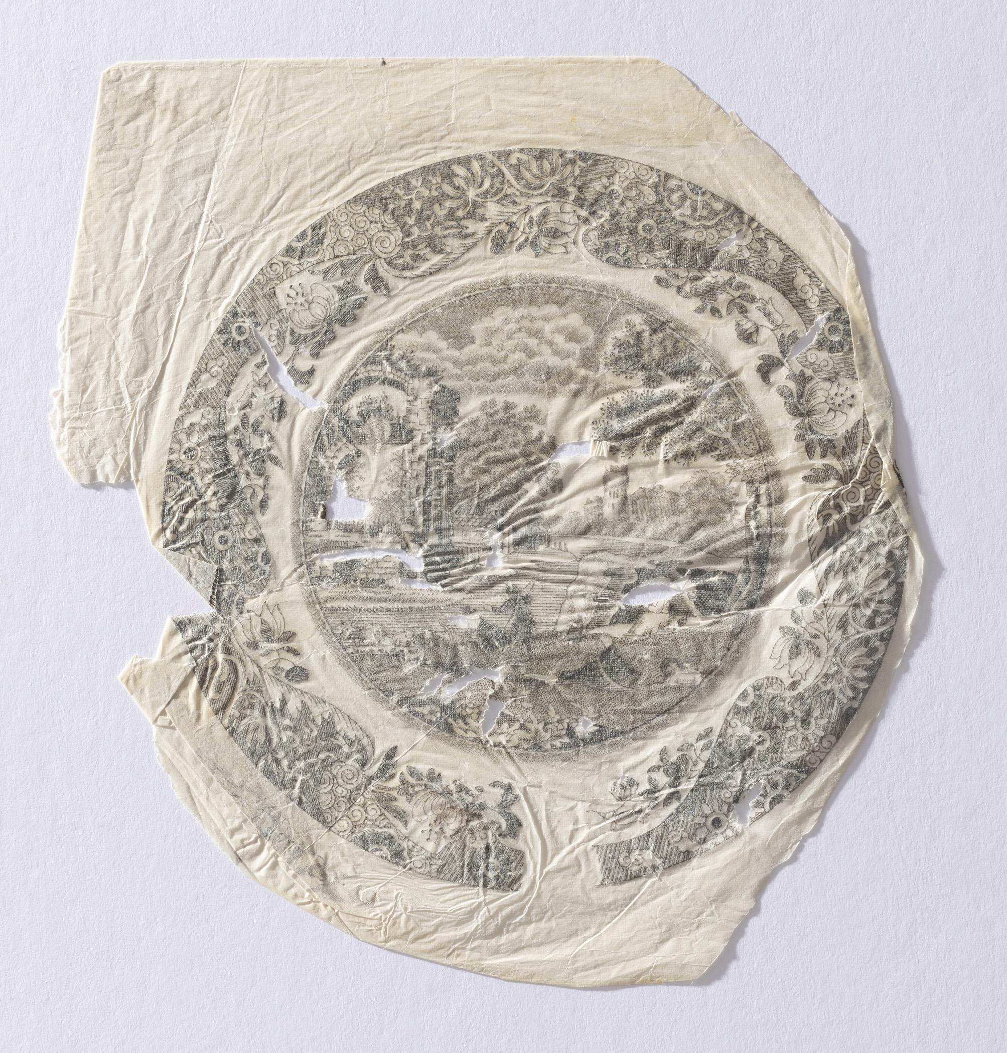 1969.0163 Transfer print, view 4, reverse, raking light