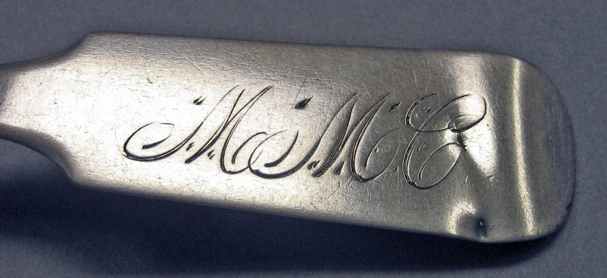 1969.0169.006 Silver Spoon engraving
