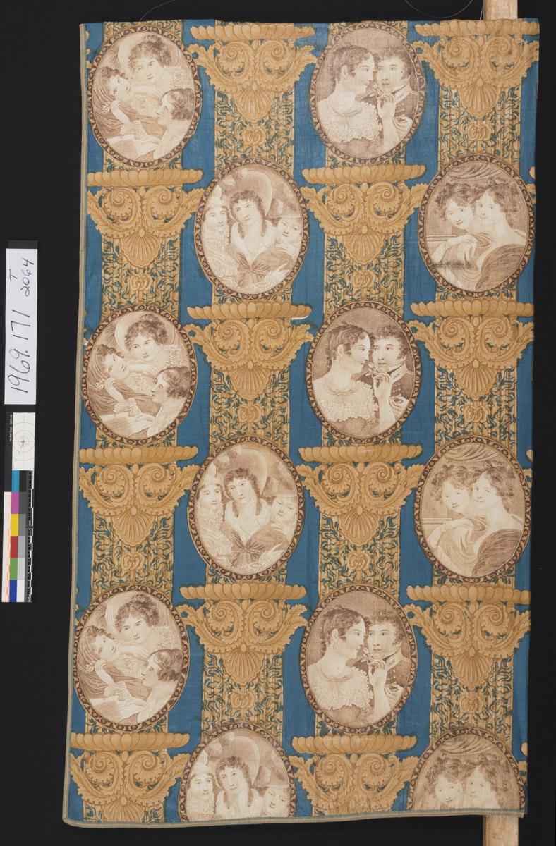1969.0171 Textile, printed, view 1