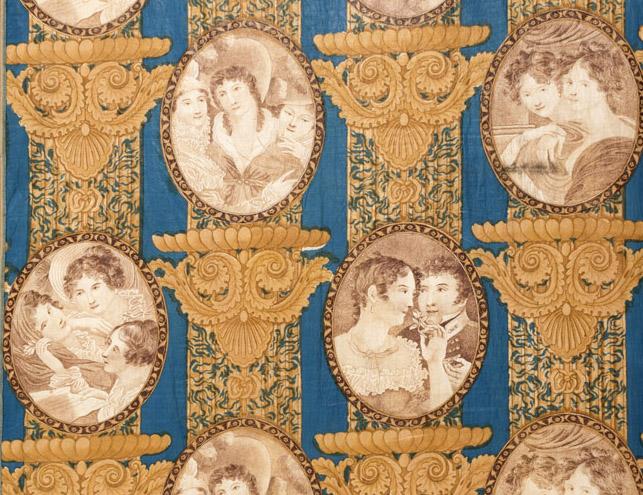 T2064 Textile, printed, design repeat