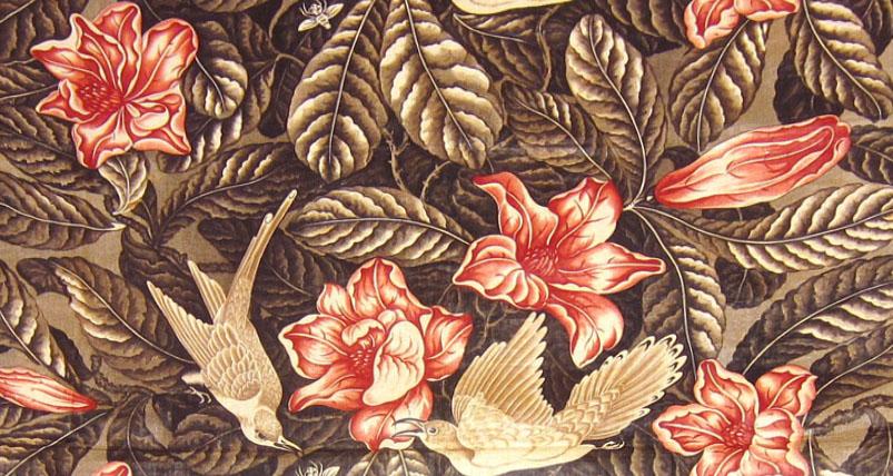 1969.0172 Textile, printed partial design repeat