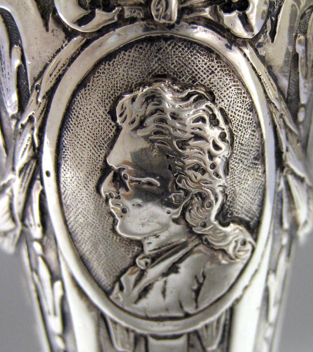 1969.0198.001 A, B Silver Candlestick detail 1
