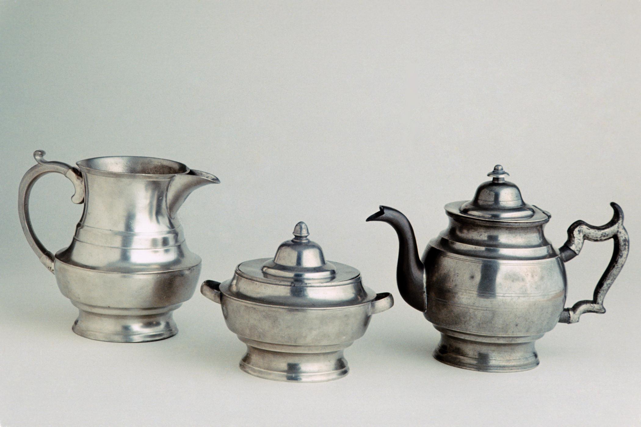 Other collection, 1963.0660 A, B, 1969.0212 Britannia tea set