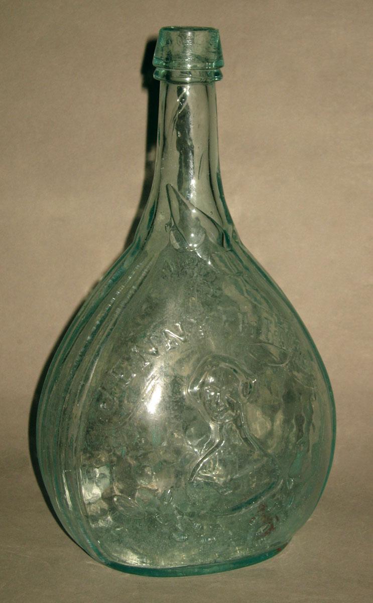 1969.0215 Glass Jenny Lind bottle