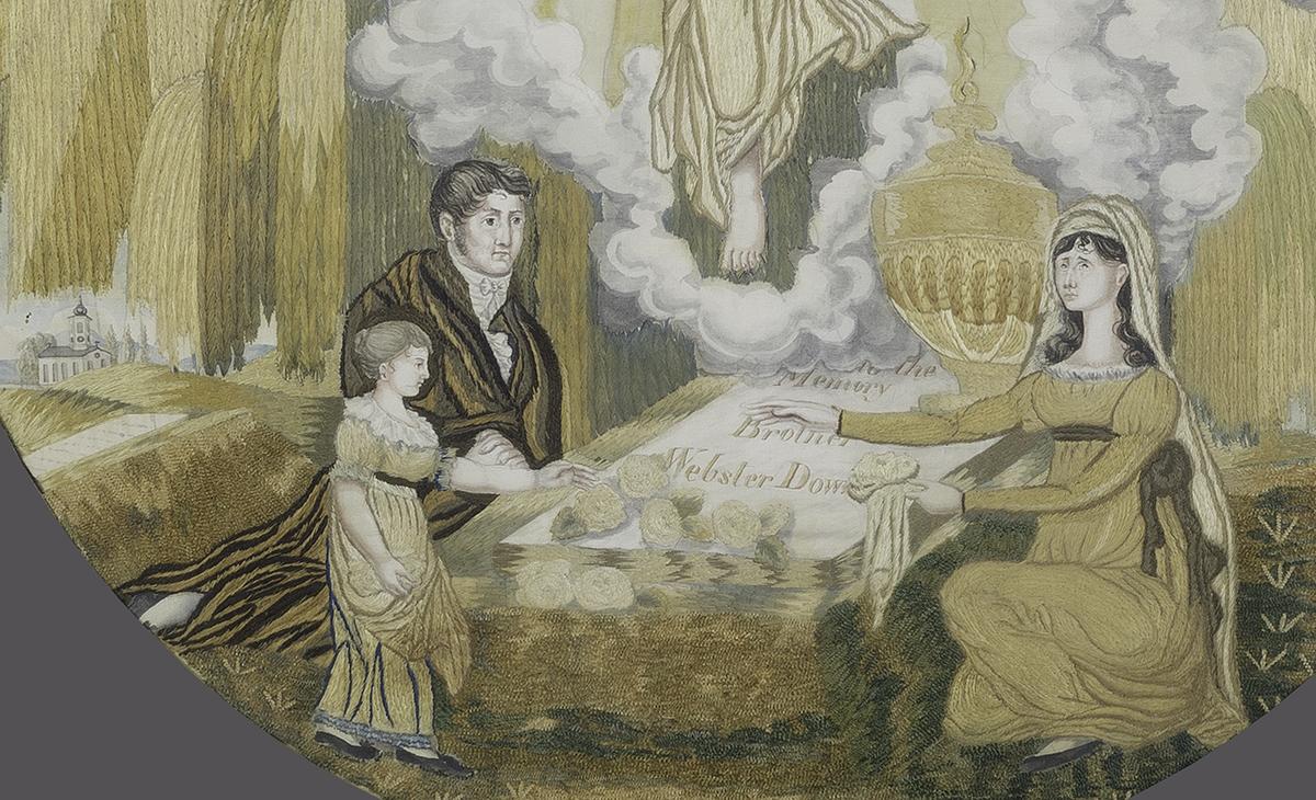 1969.0217 A Mourning Picture, Detail