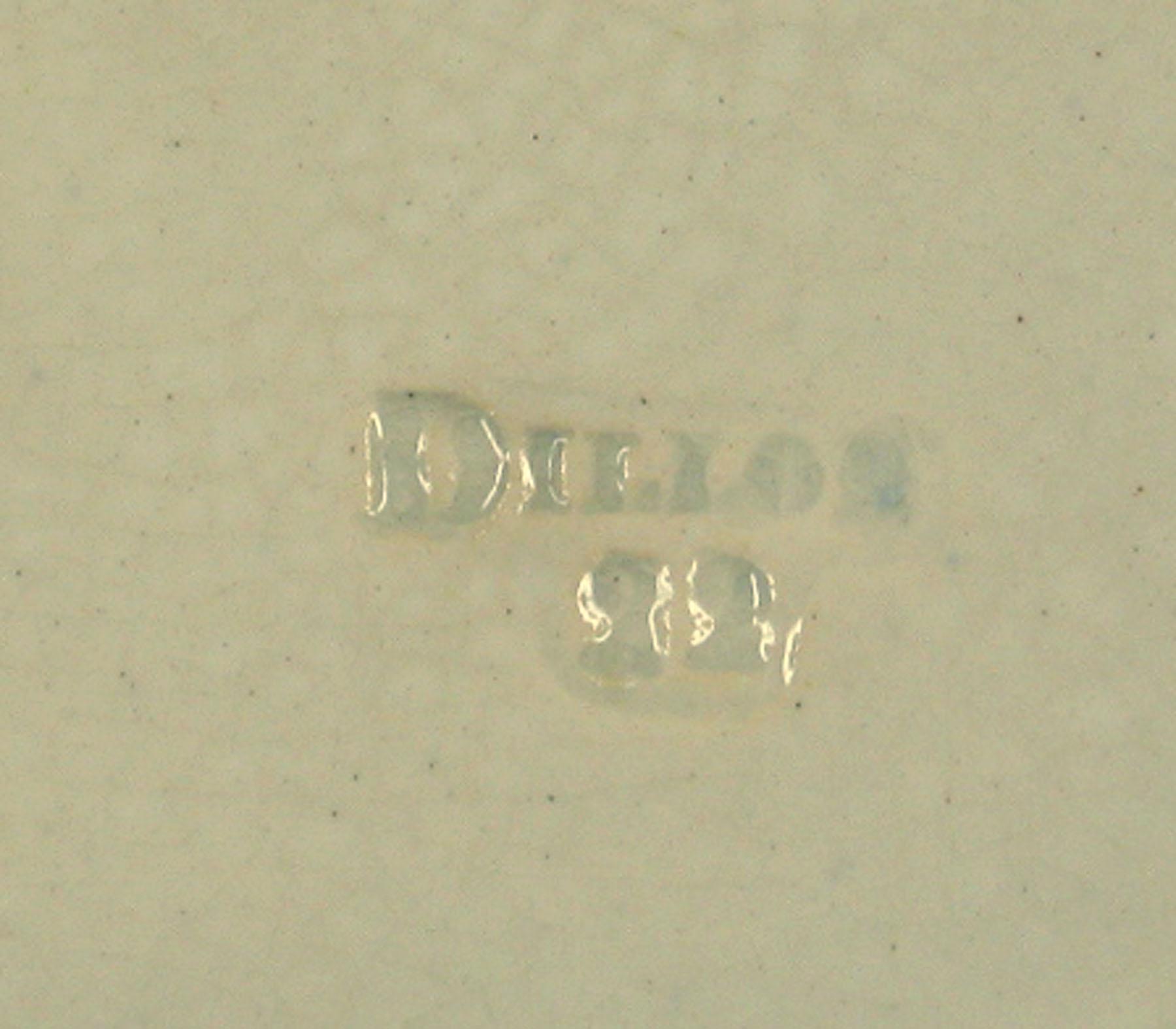 1969.0332.001 Pearlware plate (detail)