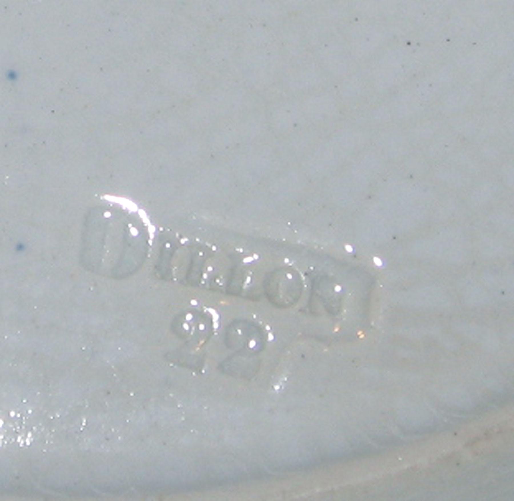 1969.0332.002 Dillon pearlware plate (detail)