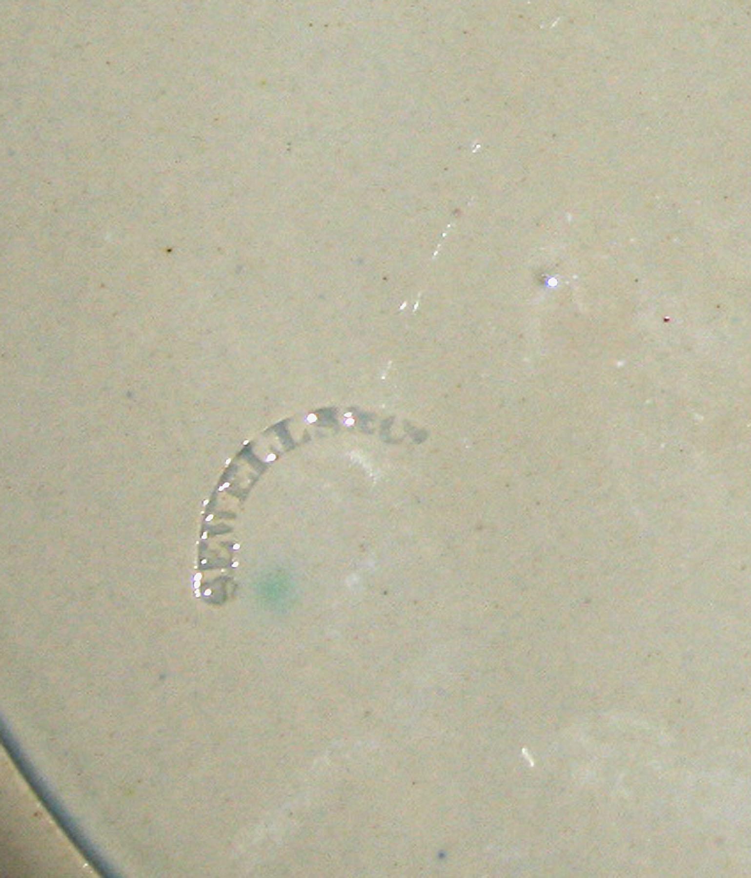 1969.0334.002 Pearlware plate (detail)
