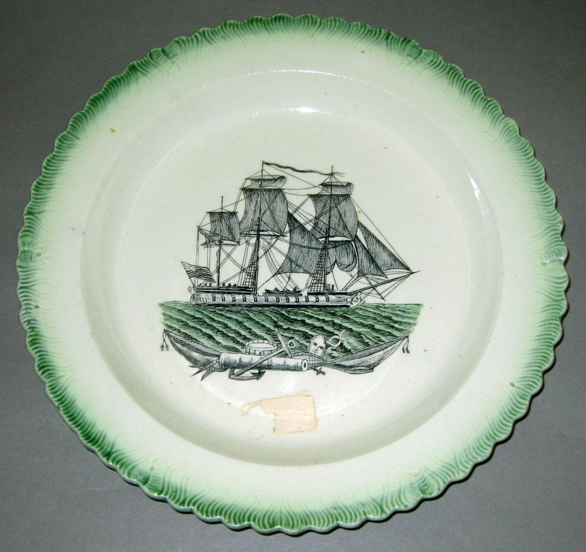 1969.0335.001 Pearlware plate