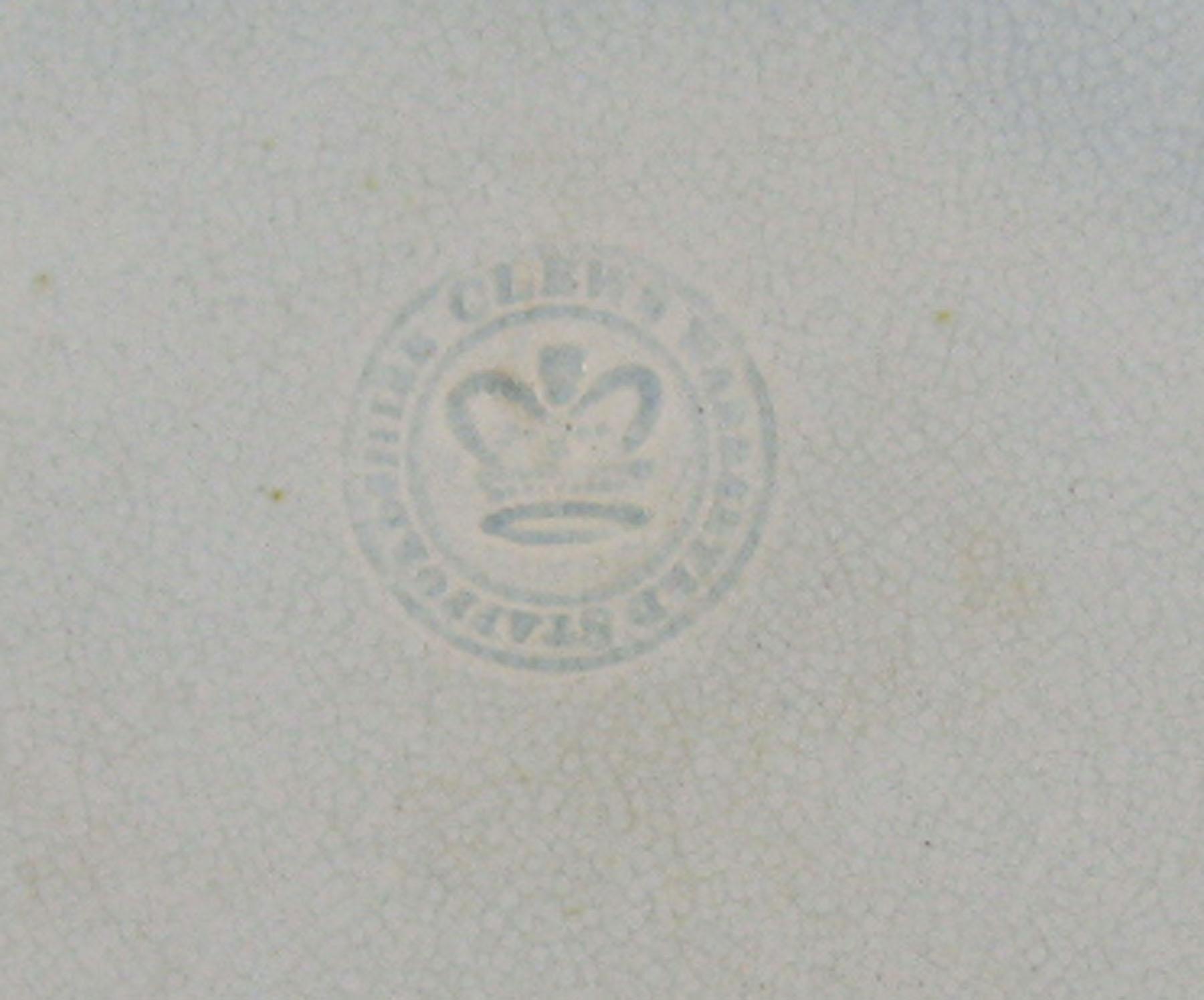 1969.0338.005 Pearlware plate (detail)