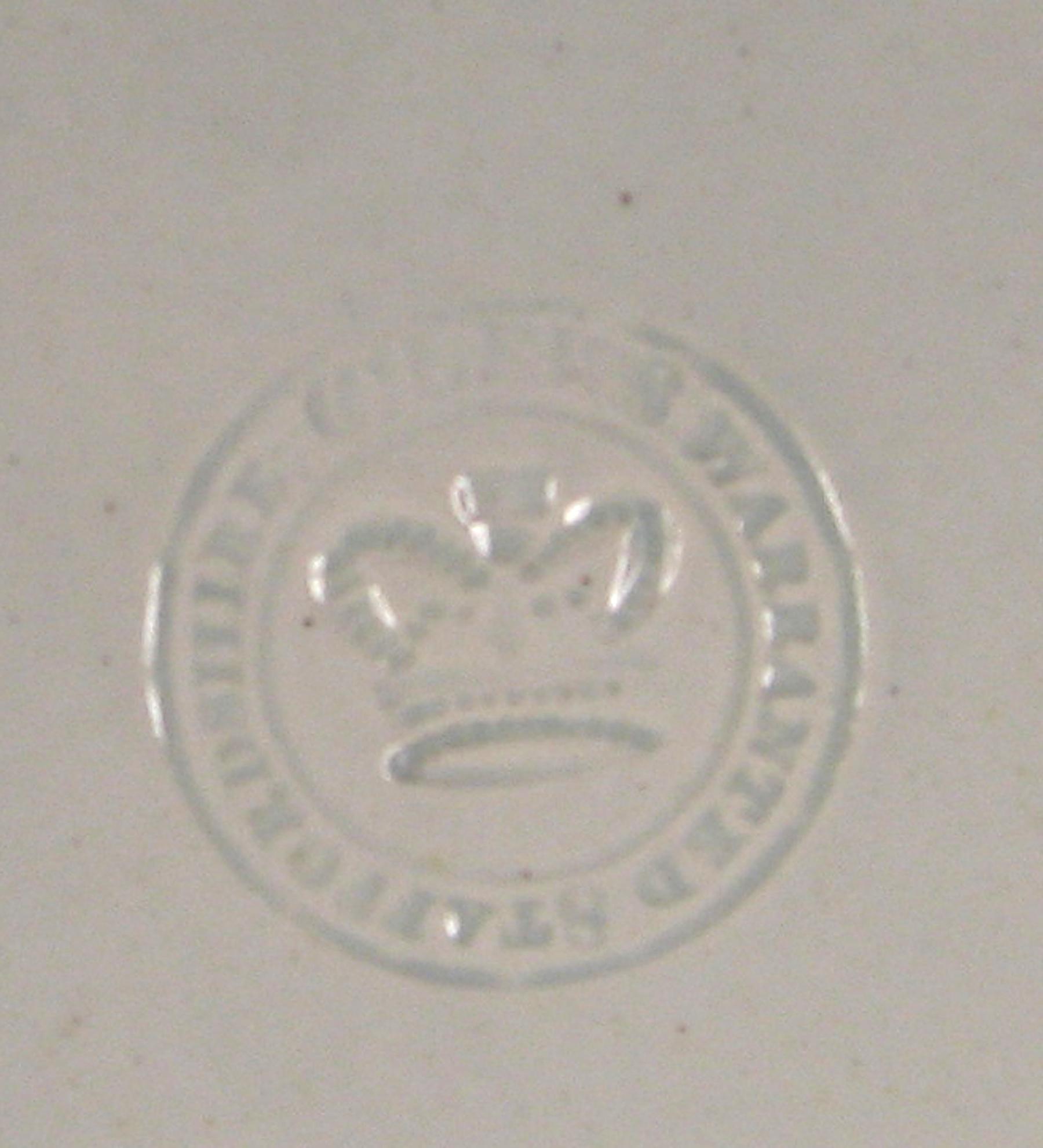 1969.0338.007 Soup plate (mark)