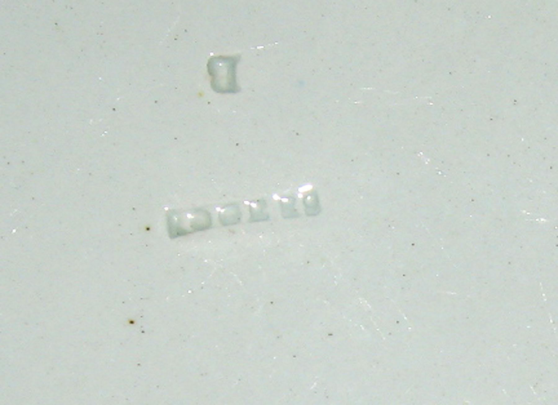 1969.0346.001 Pearlware plate (detail)